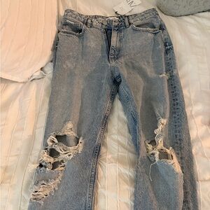 Zara Light Blue Denim Jeans